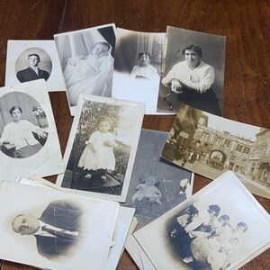 36 Vintage photo postcards